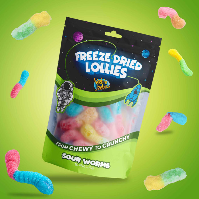 Freeze Dried Sour Worms