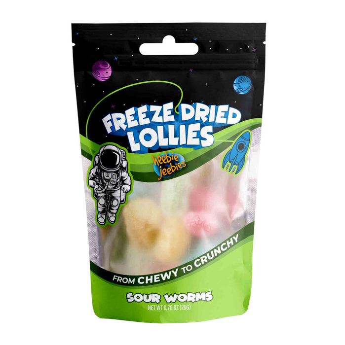 Mini Sour Worms Freeze Dried Lollies