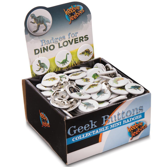 Heebie Jeebies | Dinosaur Design Dino Badges Button